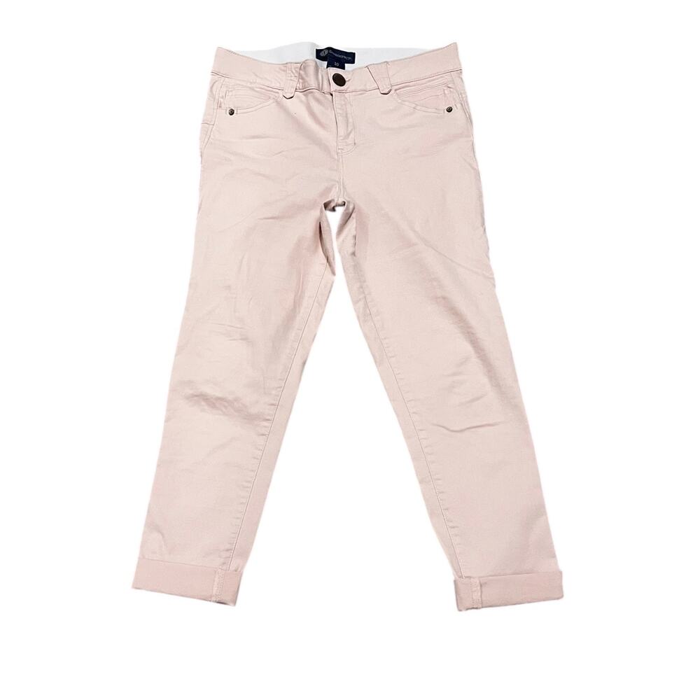Democracy AB Technology Woman’s Pastel Pink Cropped Cuffed Pants Size 10